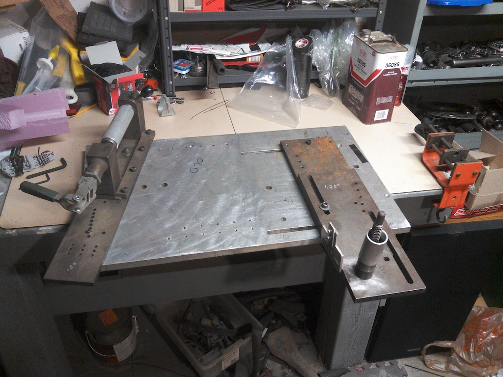 It's good to have friends.  I borrowed a front triangle frame jig from my local frame builder.  Thanks Frank!!