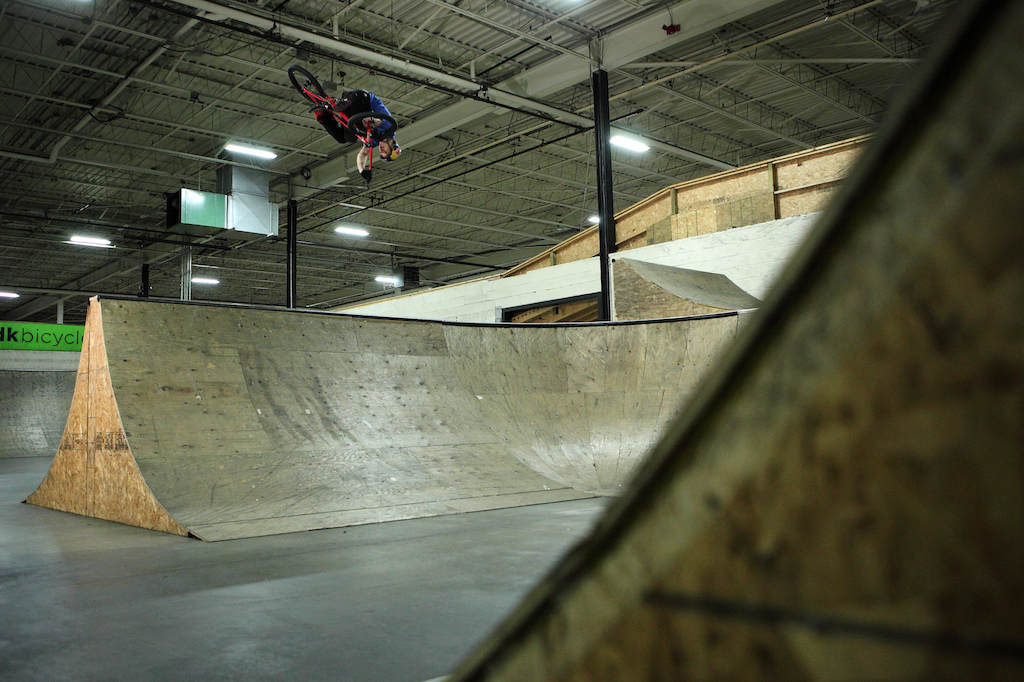 After we wrapped up the filming for Drew's new video, we shot a few photos for something different. Nose dived 360 invert. Photo: Justen Soule