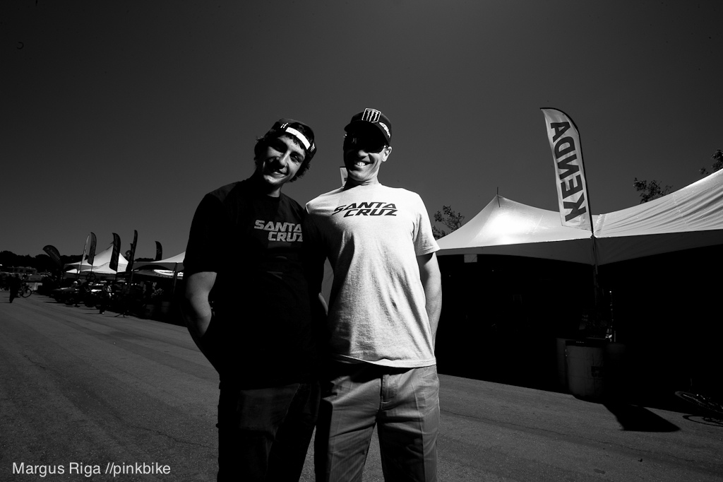 Josh Bryceland and Steve Peat.