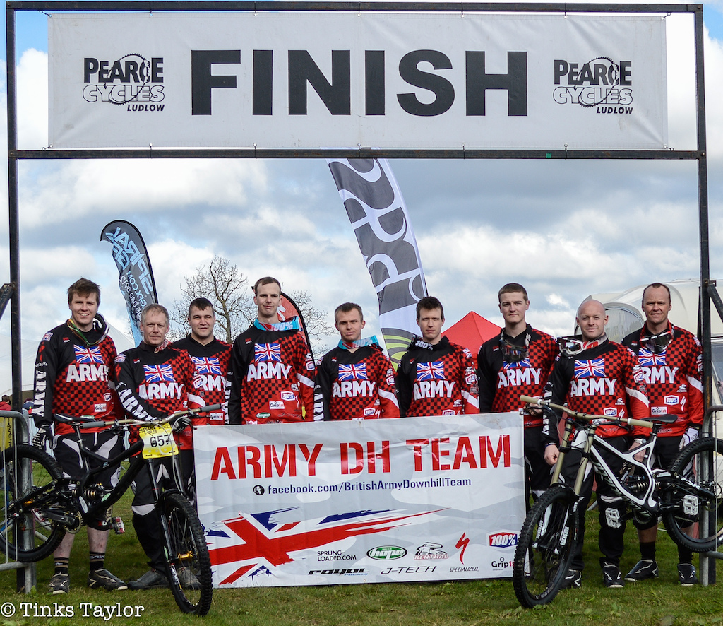 British Army DH Team at Pearce Cycles DH Series, Round 1, Bringewood