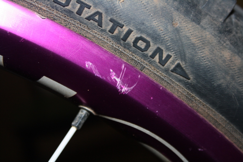 scratching on wheel