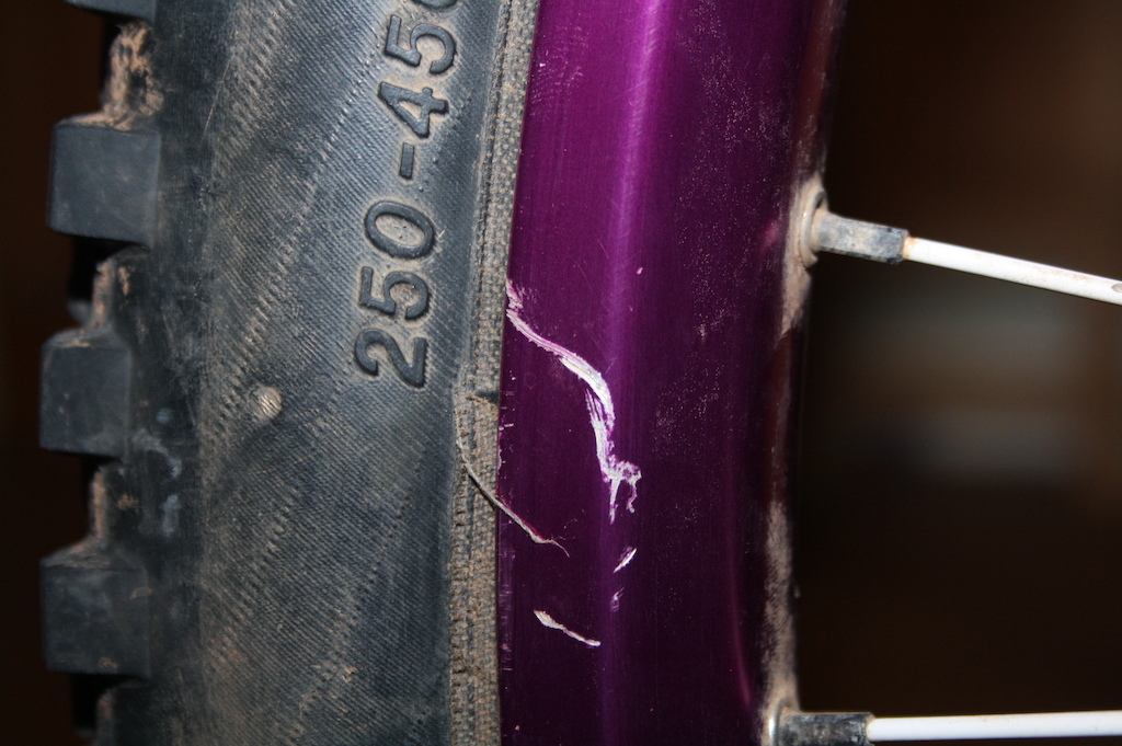 scratching on wheel