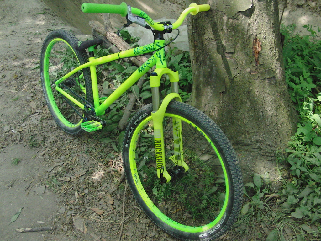 new fork – Rock Shox Argyle RCT 2013 – toxic moos green – NS Majesty 2012 – NS Bikes