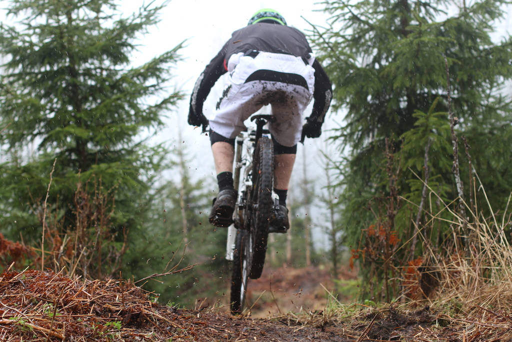 Rainy day in the homemade trail Orm-Trail