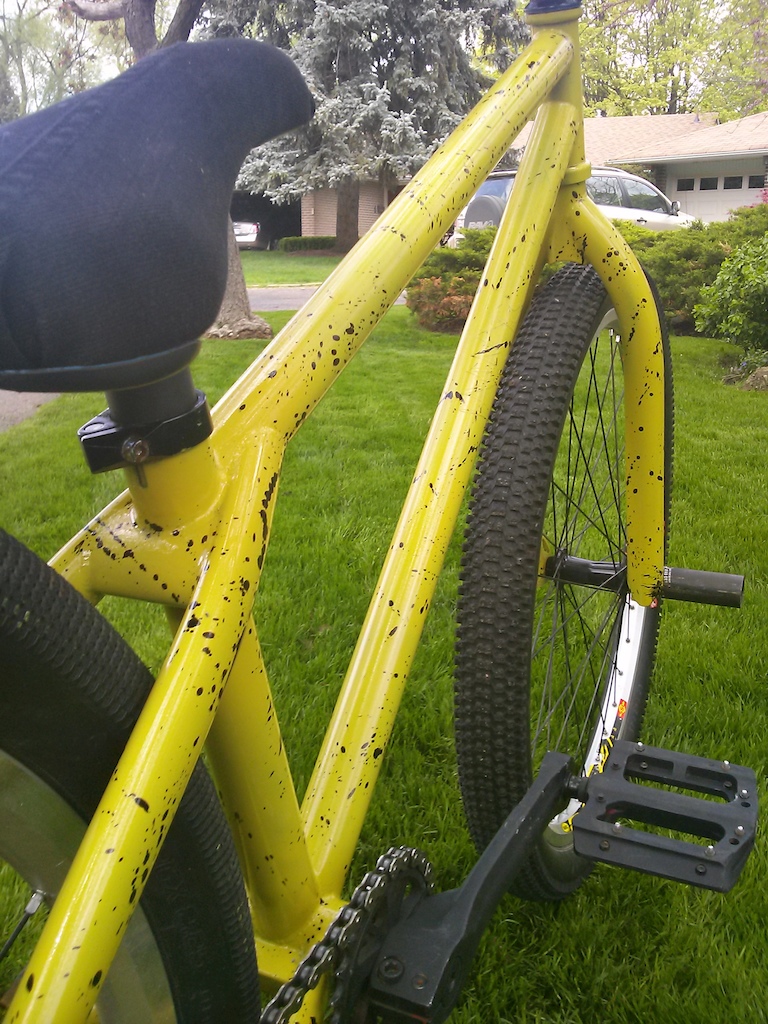 Detail shot of the new paint.