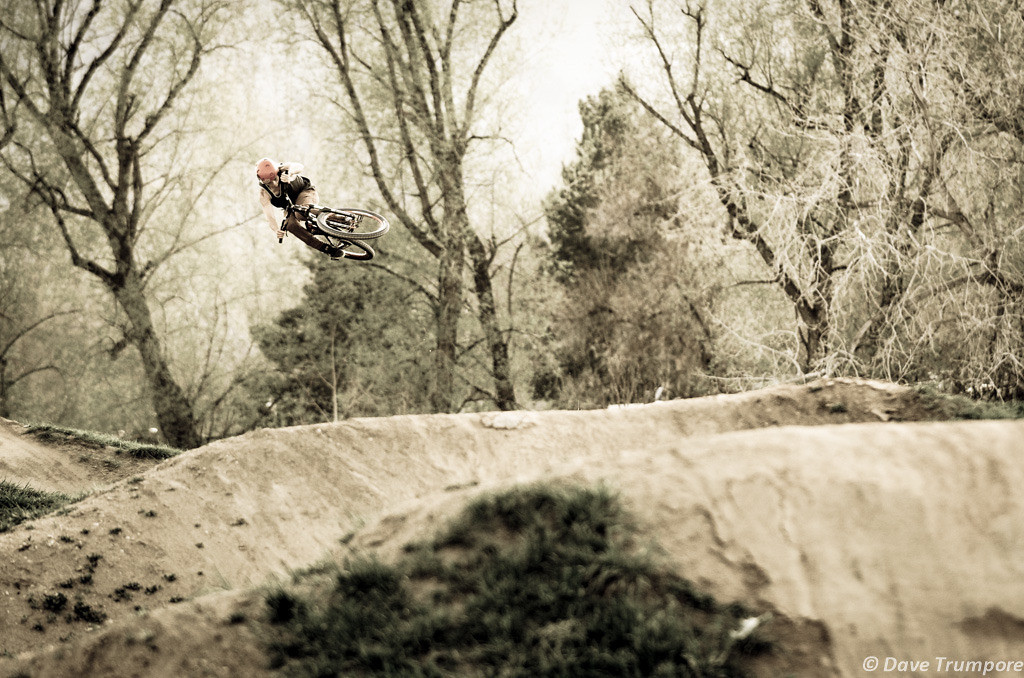 Sometimes I forget how awesome it is to have a spot like this right out my back door &amp; in a public park. — with deity components and Brayden Barrett-Hay at Valmont Bike Park.