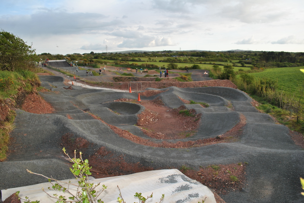 Finally finished completely revamping the pump track. Enough lines yet!?!?!?