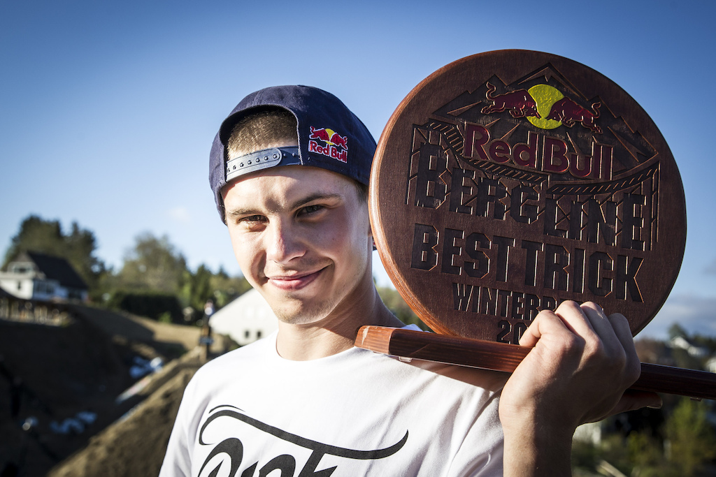 Szymon Godziek from Poland won the Red Bull Berg Line - Best Trick in Winterberg Germany on May 18th 2013