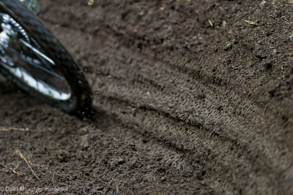 Utah and Colorado have insane snow. The Alps have insane mountains. The PCNW has insane dirt. Mitch Delfs digging in for a helping of hero dirt on one of the lower berms.