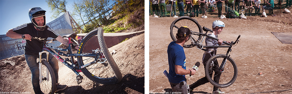 Linus Sjoholm, Anton Thelander and few other riders got problems with thei wheels today!