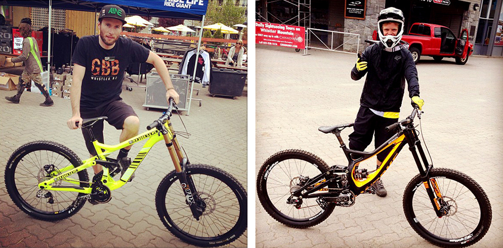 Adam Bowey AKA Spooner, Kenny Smith - Whistler Bike Park opening weekend