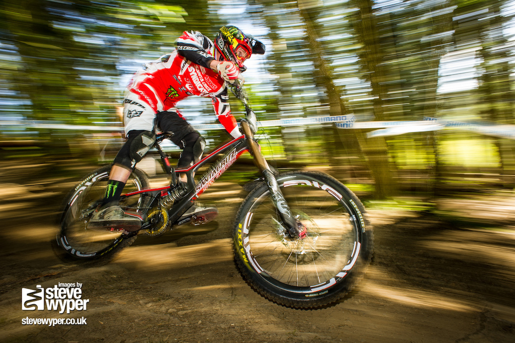Steve Peat in his final run the the BDS Innerleithen 2013.