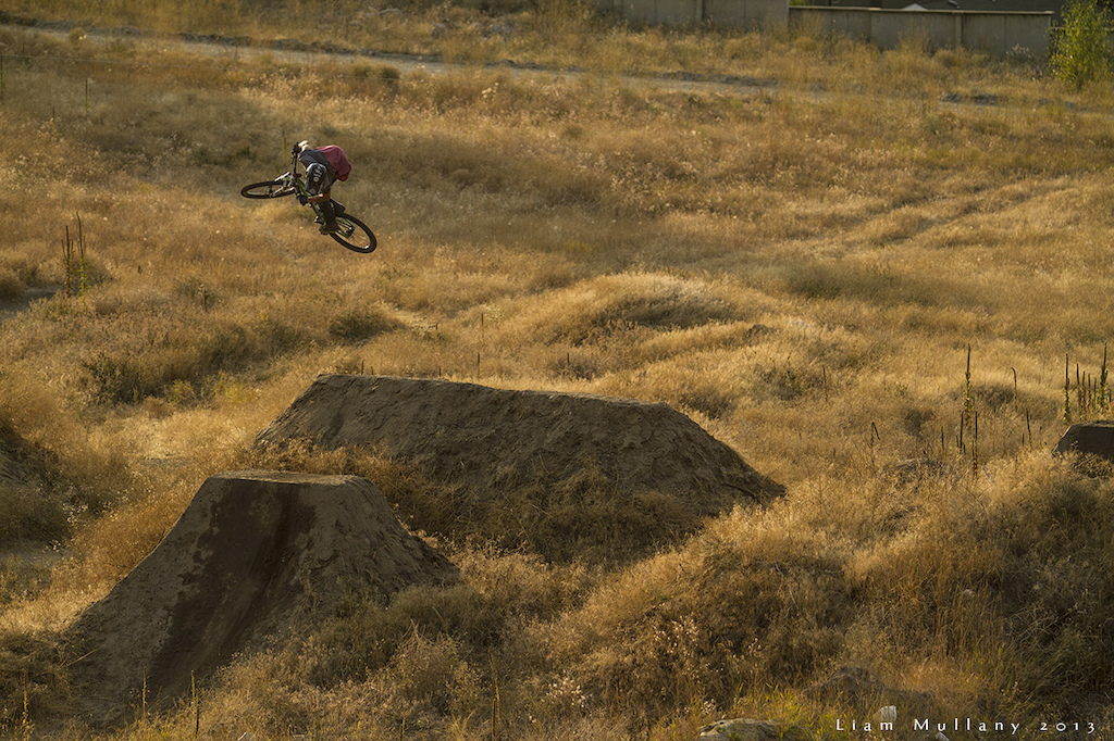 Tom van Steenbergen blasting into thinner air during one of the final sessions at dreamland