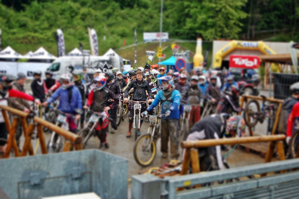 my first german downhill cup race , finished 7th