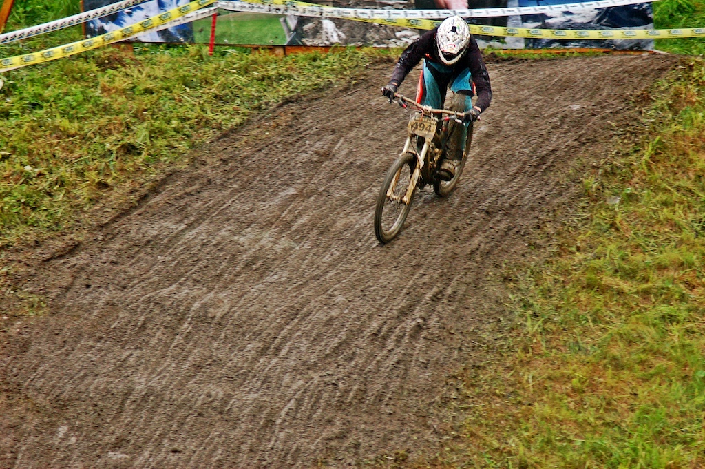 my first german downhill cup race , finished 7th