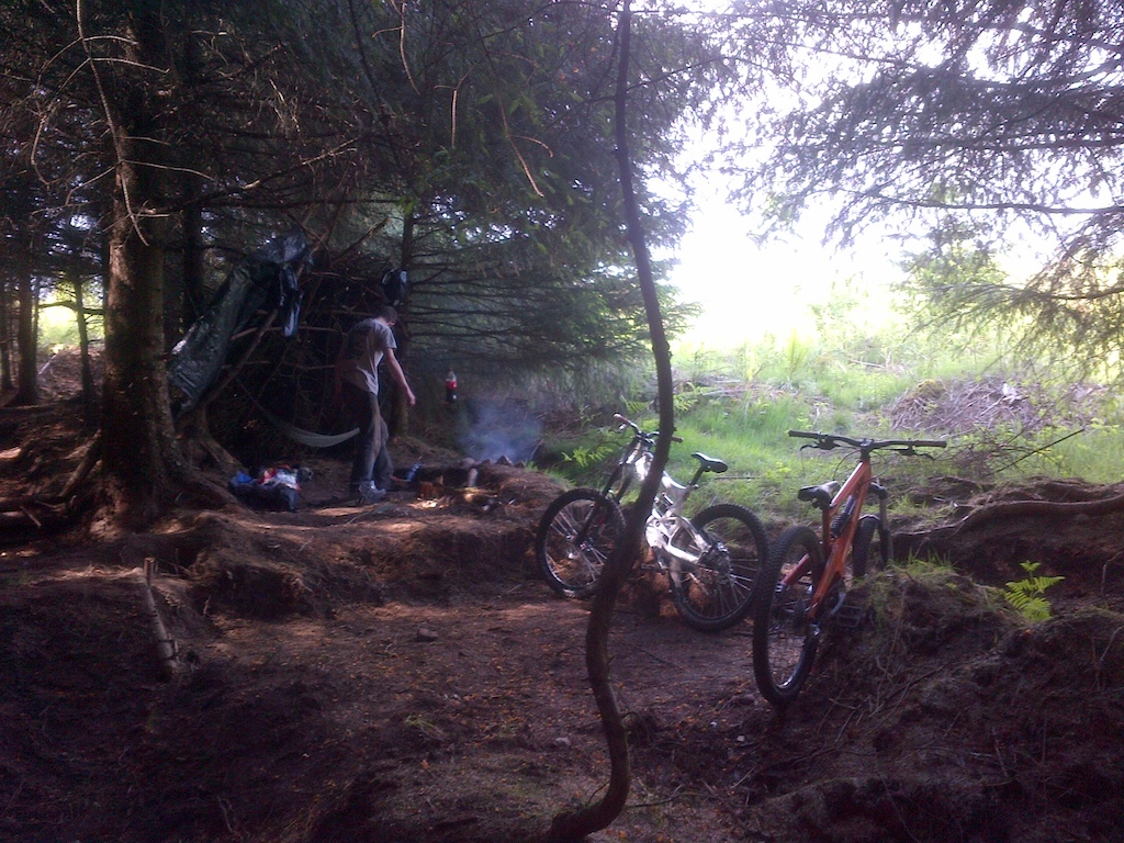 starting fire to cook lunch