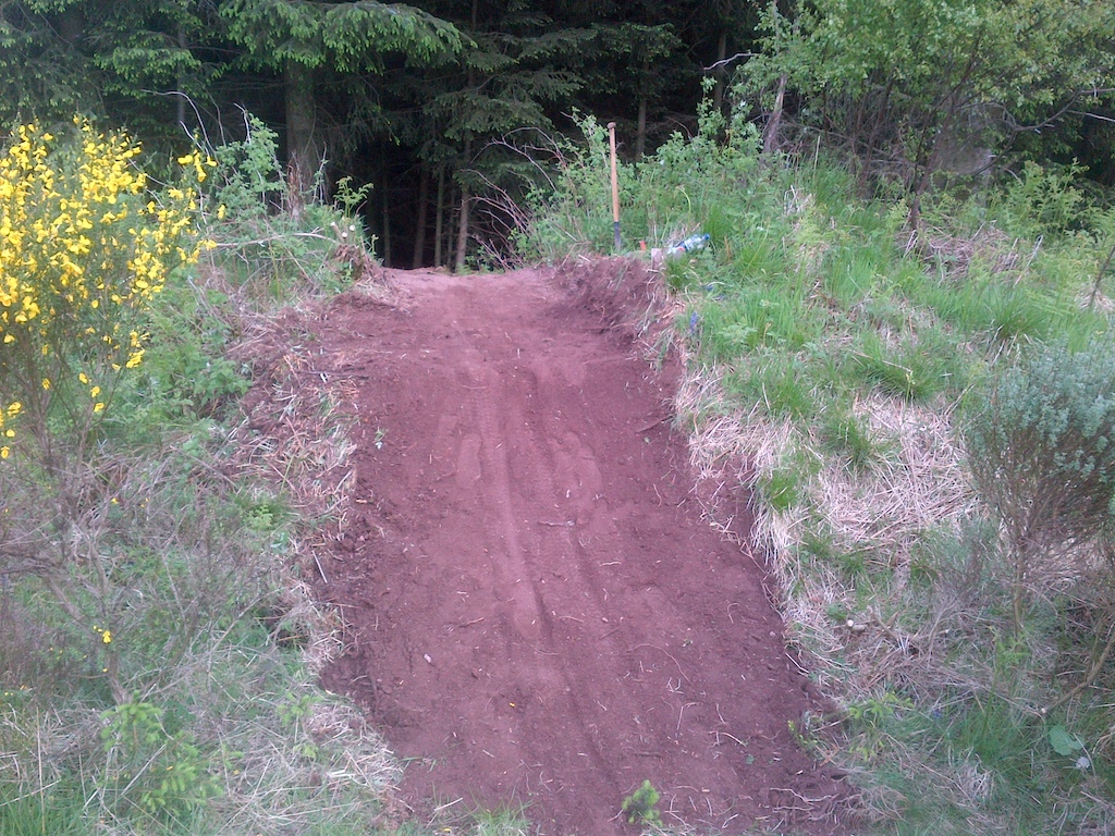 our finished table jump which we had a few rides on
