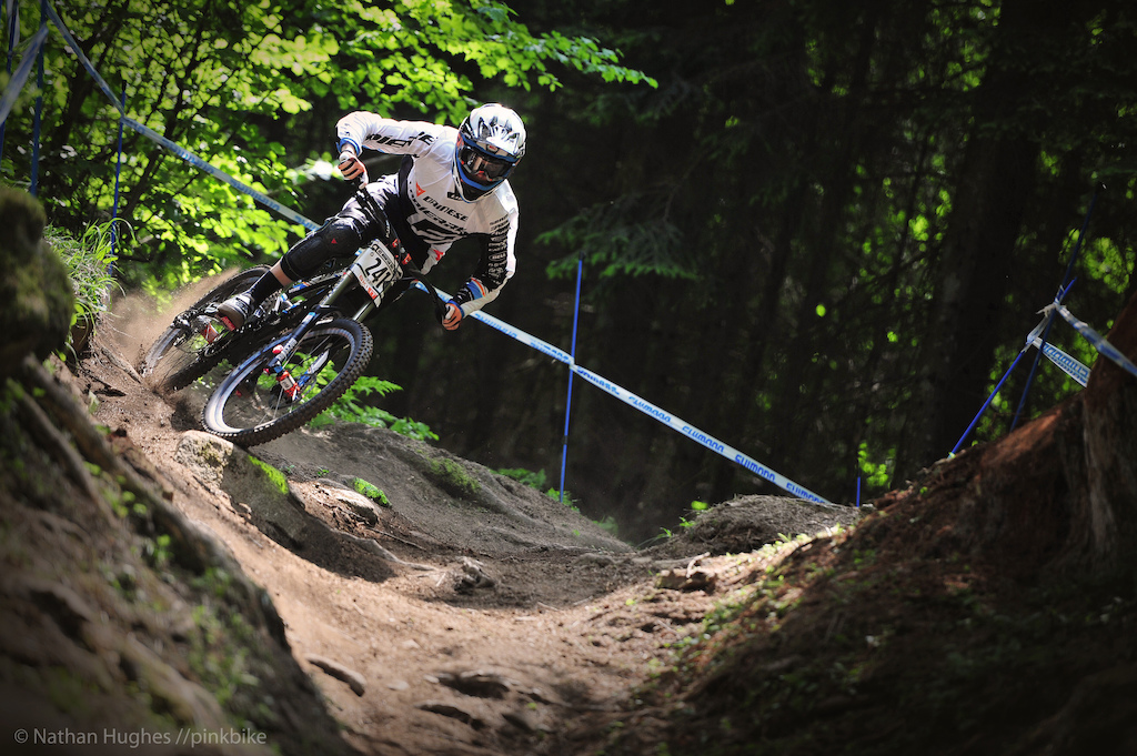 Lapierre s Loris on the charge he will be tenth last down the mountain on Sunday.
