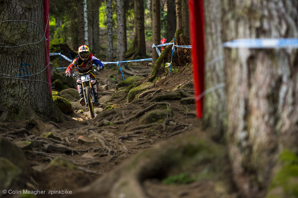 Mick Hannah in his element: chaos on all sides, but riding in the light the whole way.