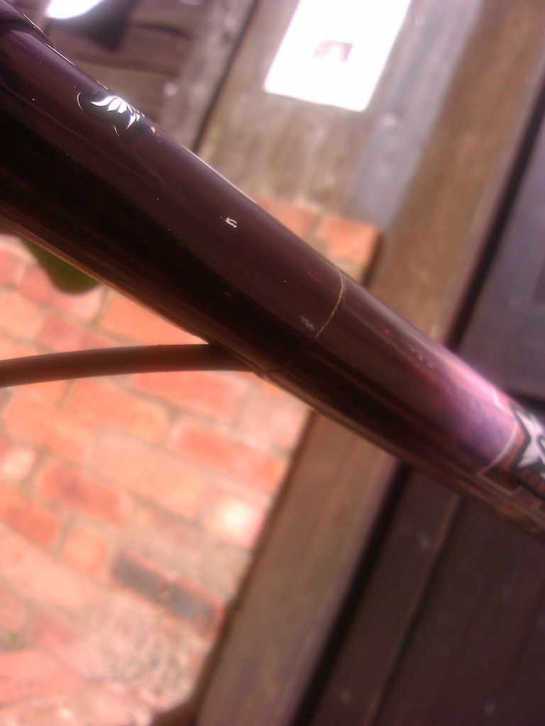 Cracked road bike frame :(