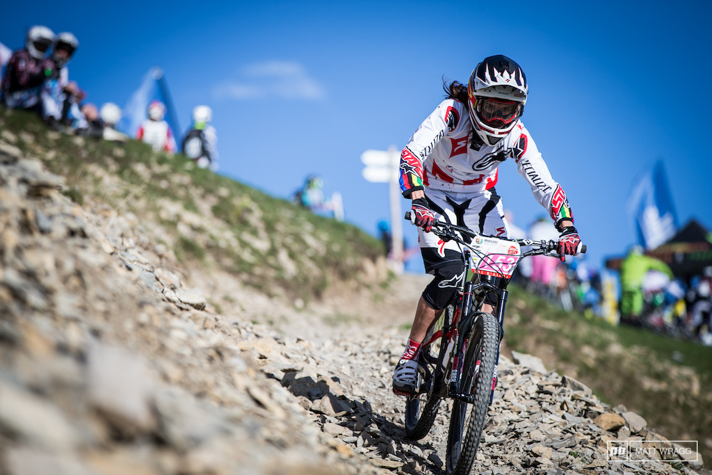 Anneke Beerten is one of the growing group of riders who have made the switch over to enduro from other disciplines. She s looking markedly quicker than she did earlier in the season and ended today in second to show for it.