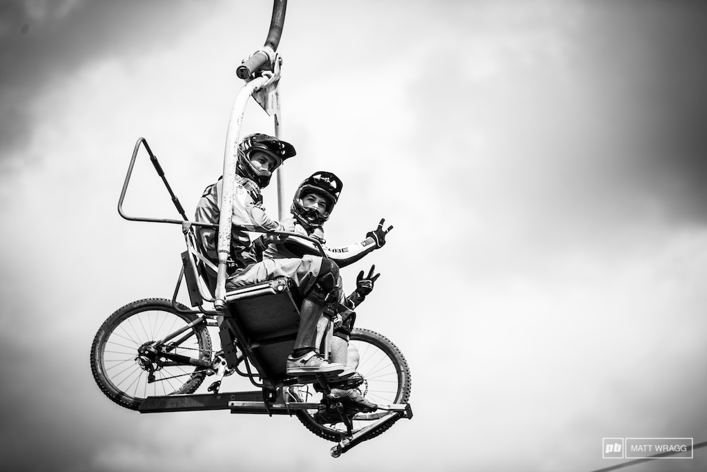 Nico Lau gangstering it up on the lifts.