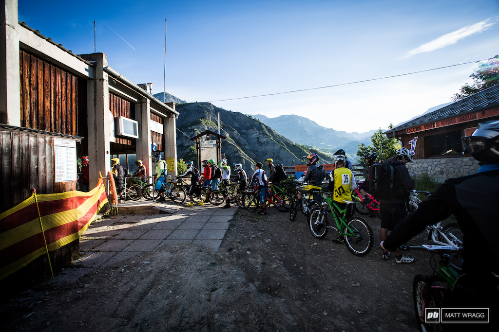 Those 7.30 lifts we mentioned unfortunately everyone needed to be up there too...