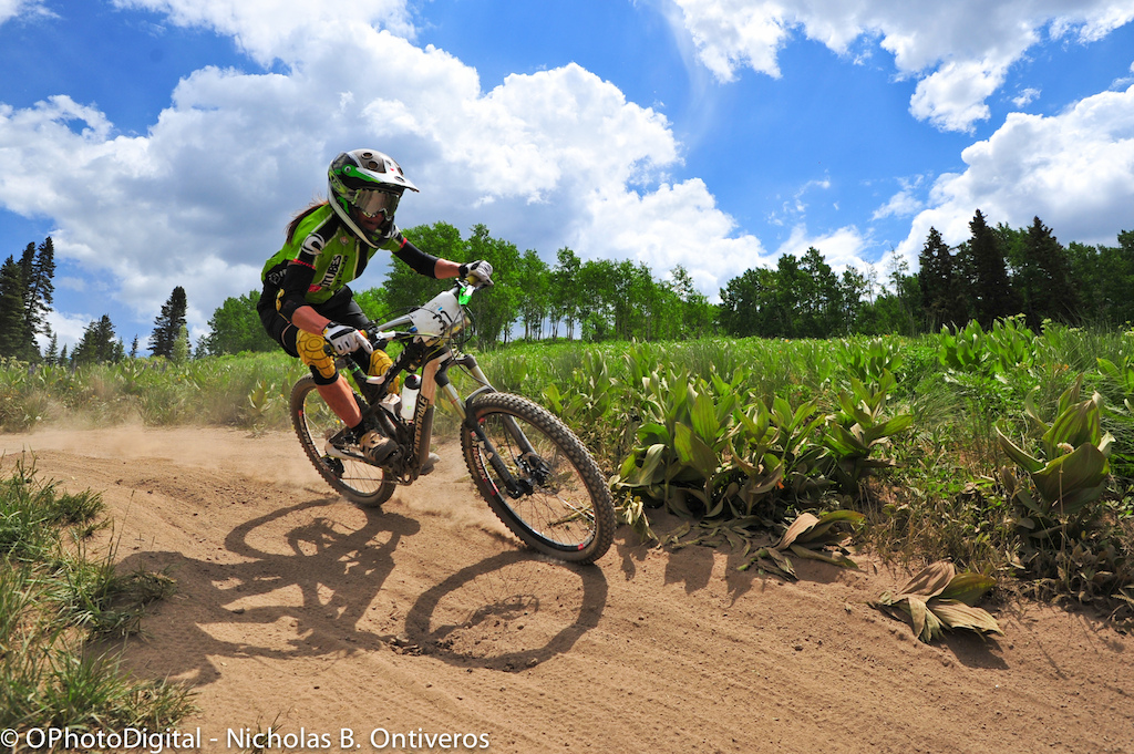 Krista Park (Cannondale) is a strong and consistent contender in the 2013 Big Mountain Enduro Series.
