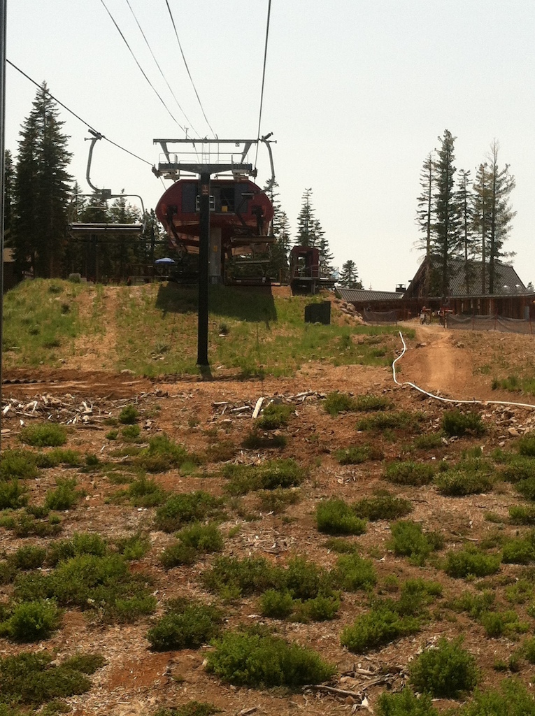 north star Tahoe chairlift, live wire on the right.