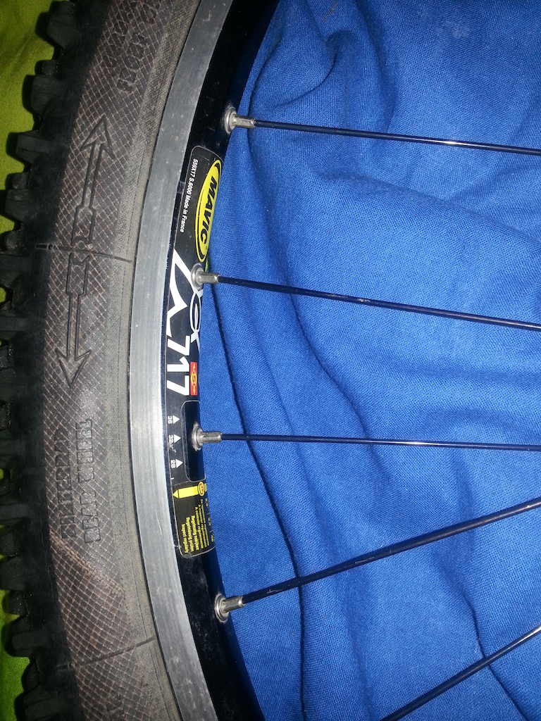 Mavic 717 rims on shimano deore XT hubs