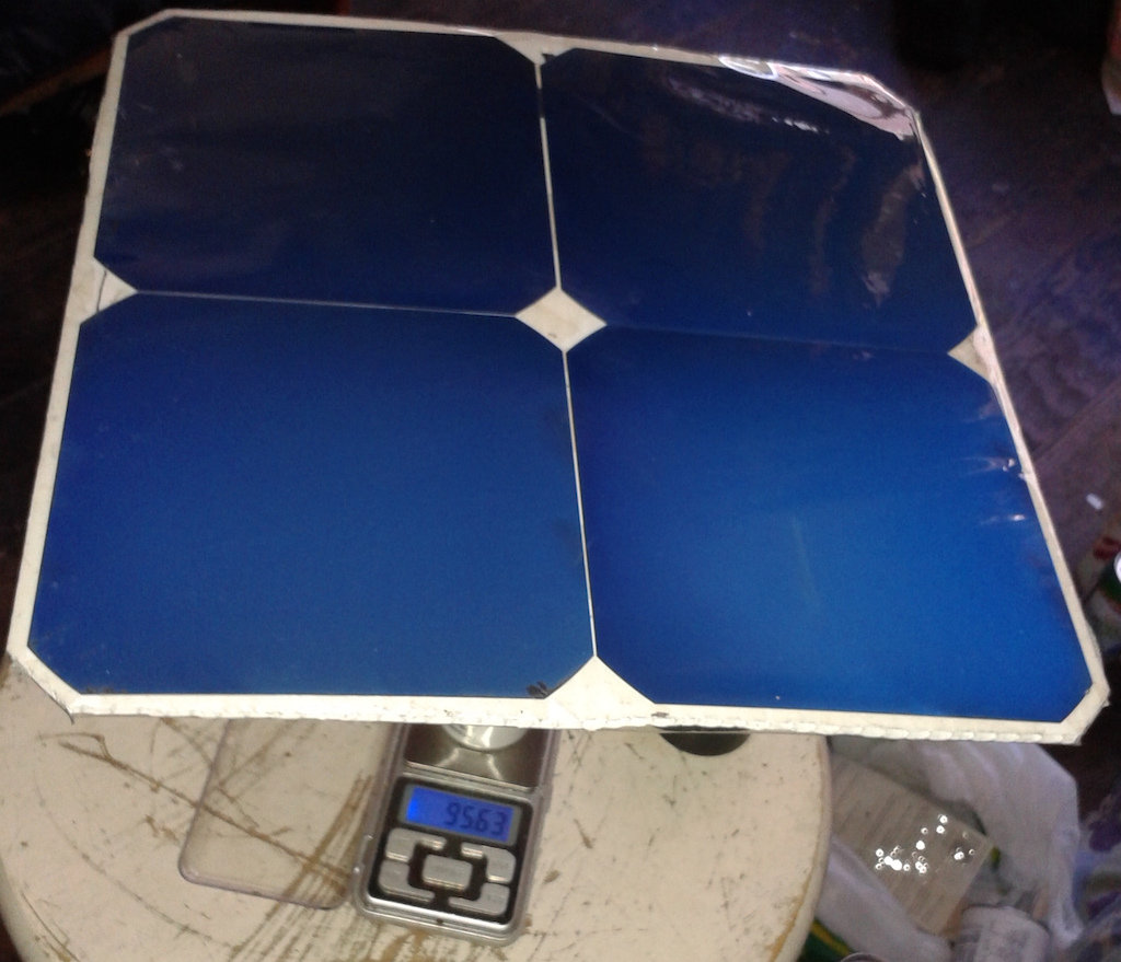 12 watt solar panel using Sun Power solar cells.. under 100 grams