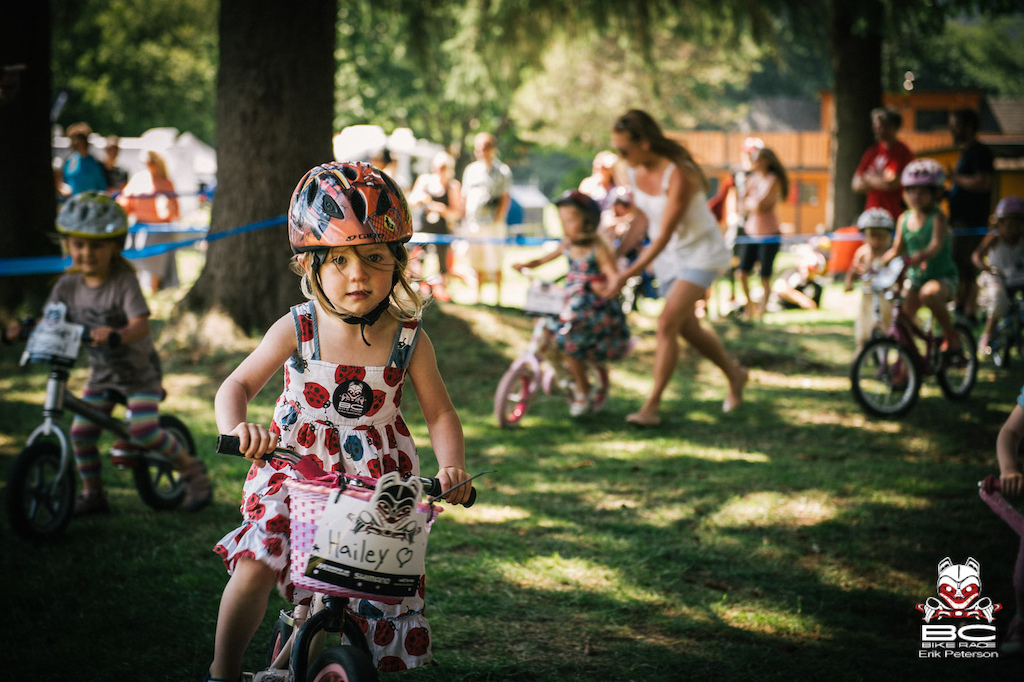 Looks like she's ready to rip some legs off. The Kids Race by Shimano had 115 kids 2-10 years old.