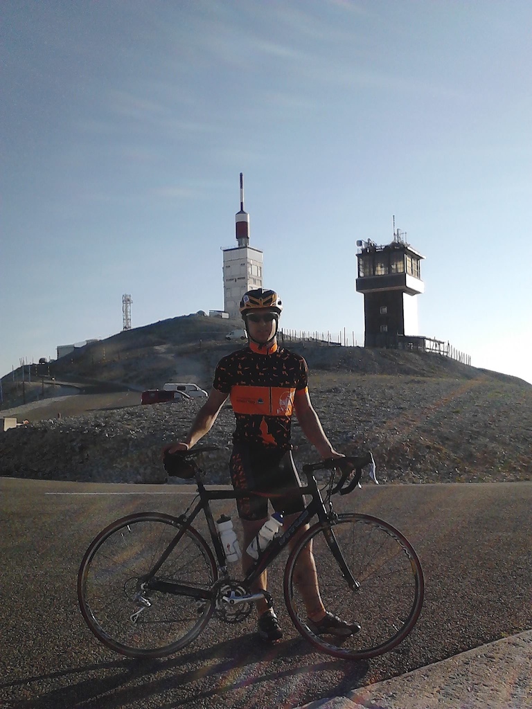 At the top of Mont Ventoux