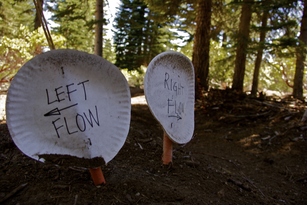 DIY Mt. Shasta Bike Park trail signs