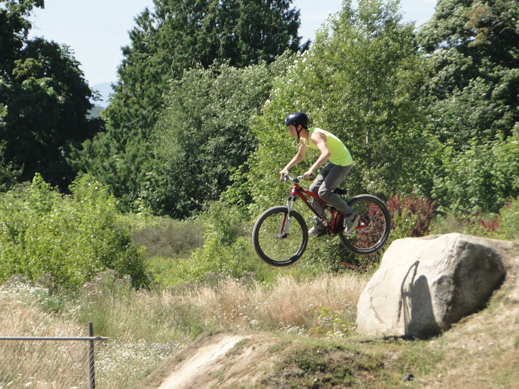 Rock drop on the double blacks