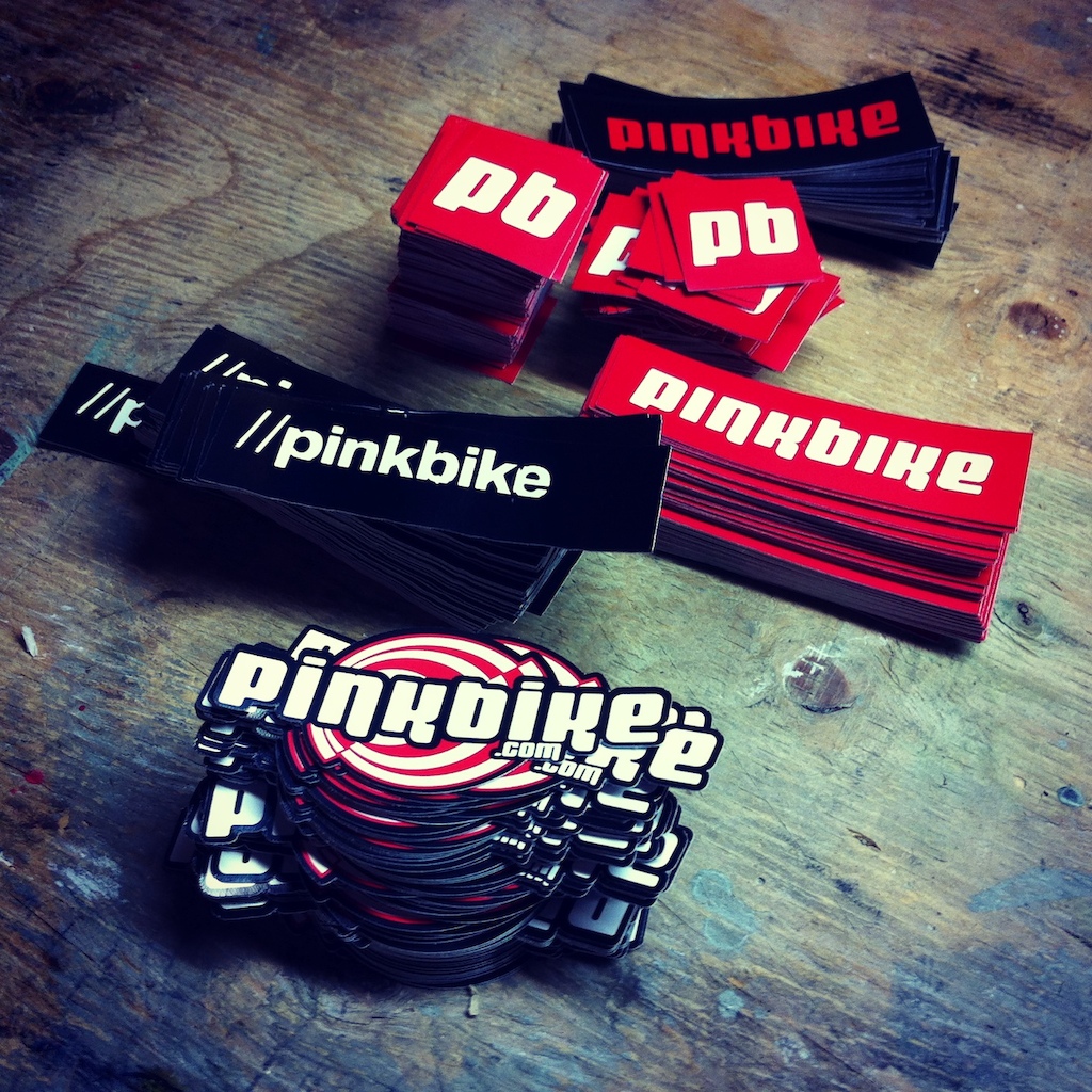 new #pinkbike stickers