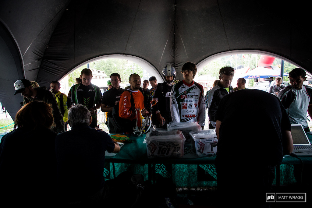 This afternoon was sign-on time for everyone, there are more than 300 riders on the start list this weekend, so even though it's not Enduro of Nations  this year, that stands testament to how popular this spot is with the riders.