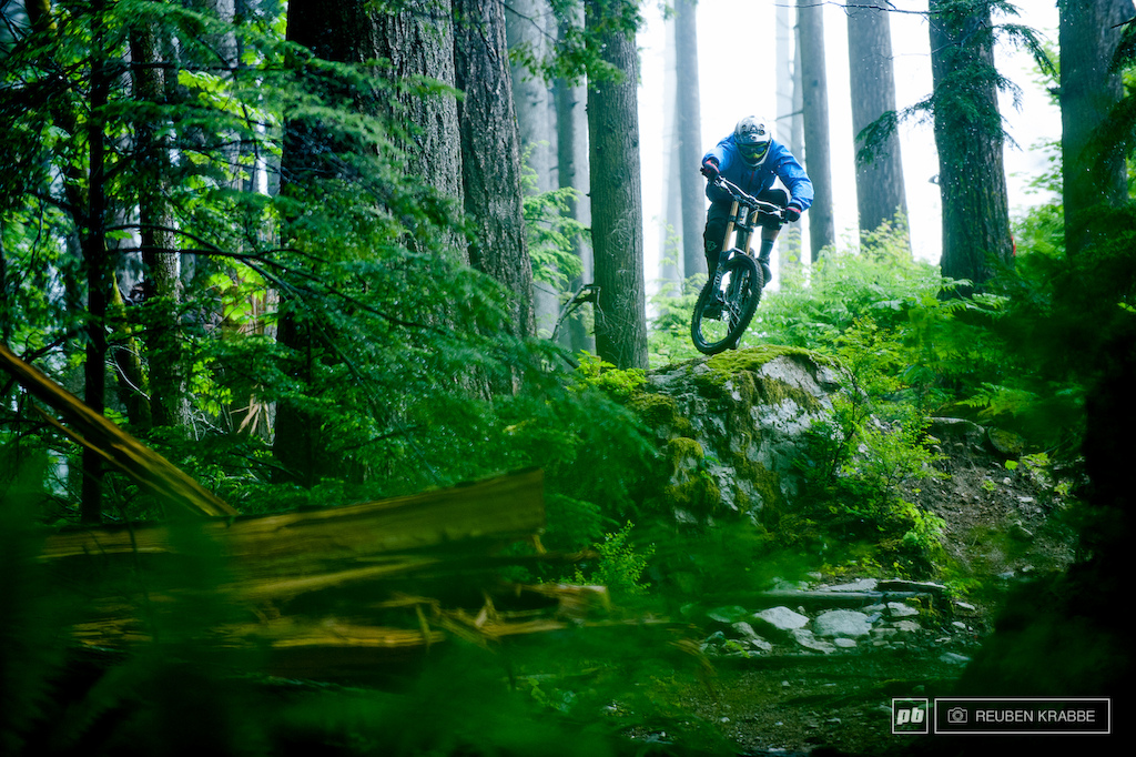 Stephen Matthews races into the dark. Sumas