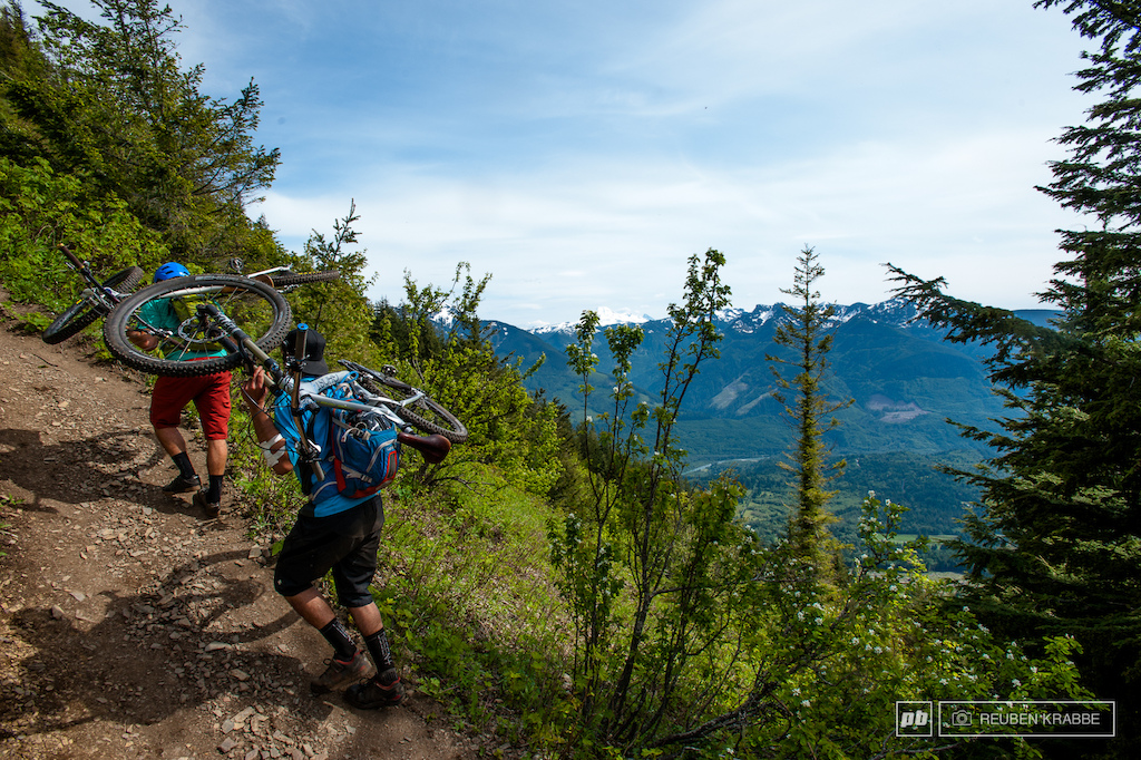 The climb to Thurston isn t a walk in the park. Stephen Matthews and Joe Schwartz