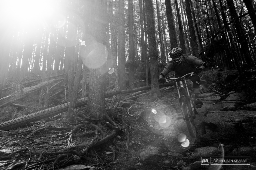Stephen Matthews can t skip a stone but skips his bike down the sides of mountain.