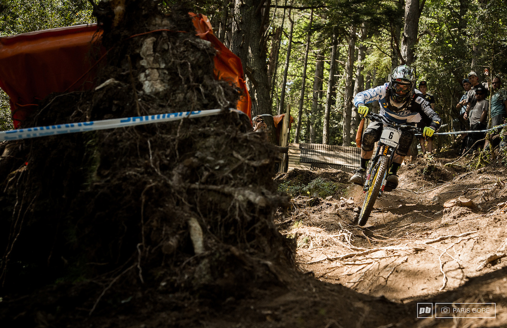 Man of the day Sam Hill completely pinned down the course. The steep and quite fast track is a perfect matched course for Hill. After a long spell of injury and bad luck the man is back Can he keep it together come Sunday 
