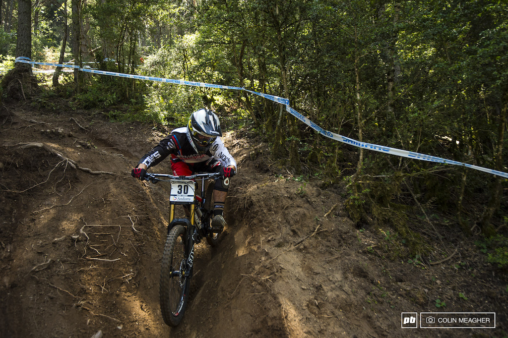Now that is a Prime A-Grade racing rut. Sam Dale slithering through.