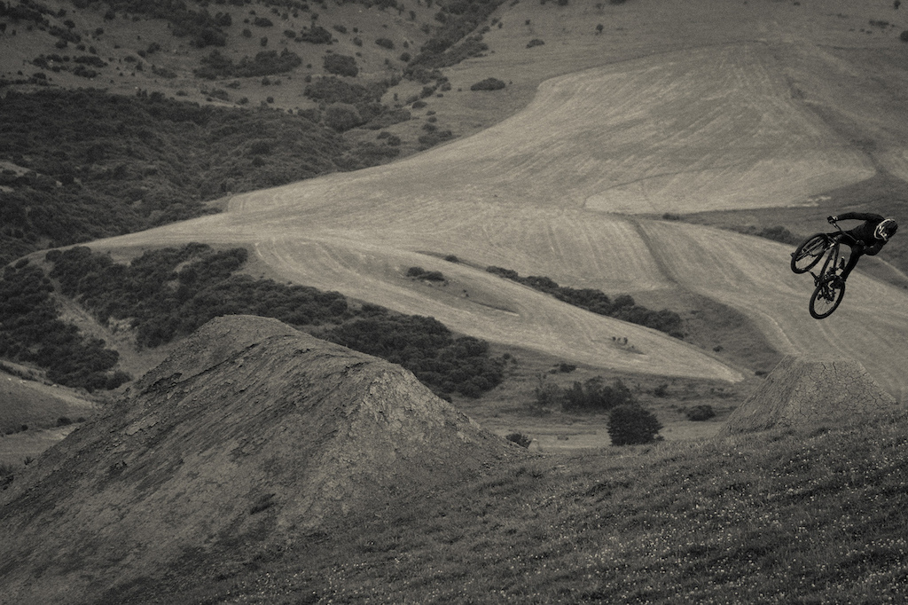 Brandon Semenuk on the Frew Farm in Winton, New Zealand