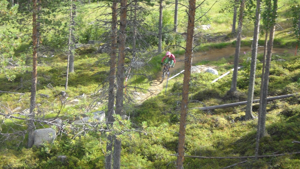Part of the final stage of the race will is also part of Ounasvaara Bike park...