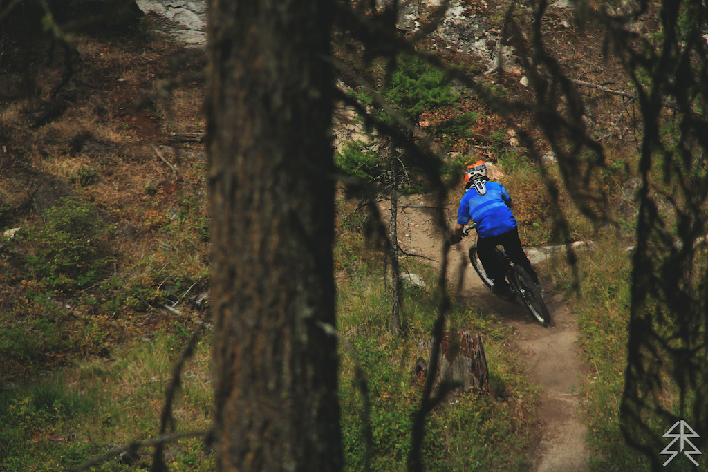 Just riding the trail.
