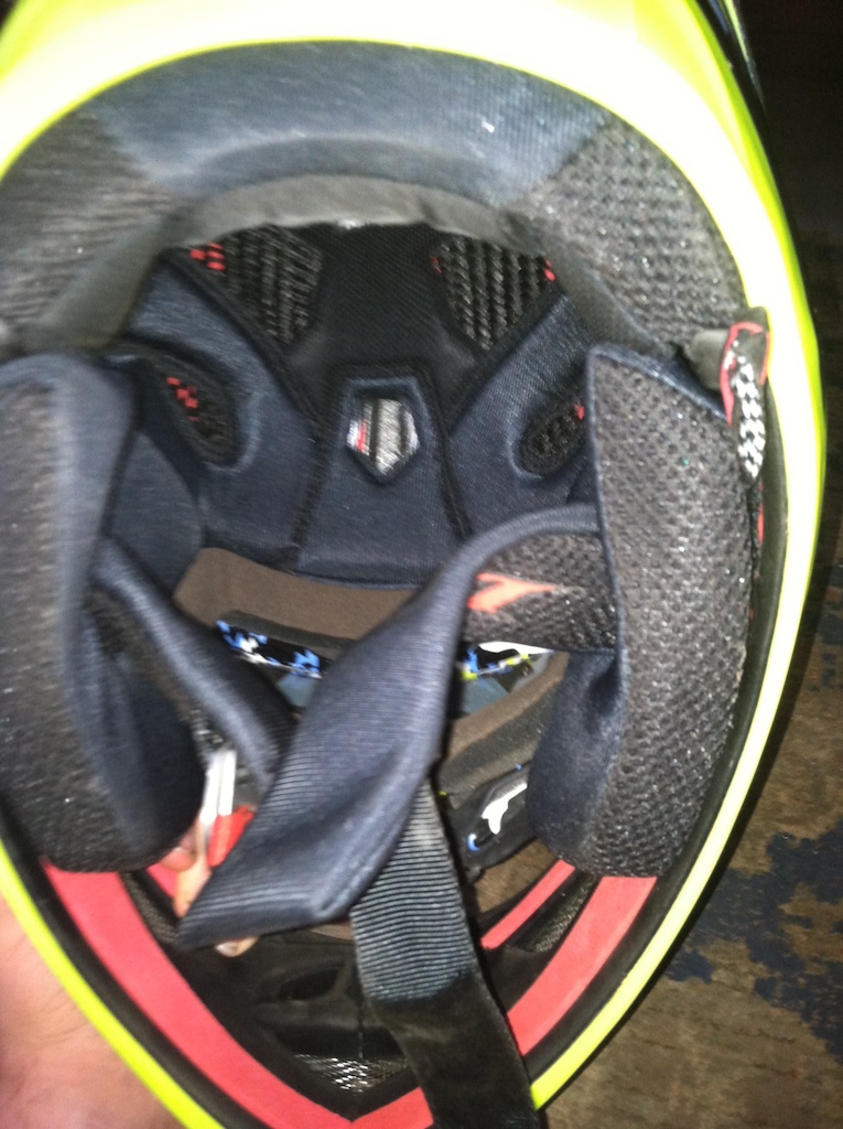 2013 Troy lee designed D3 carbon fiber yellow pinstripes