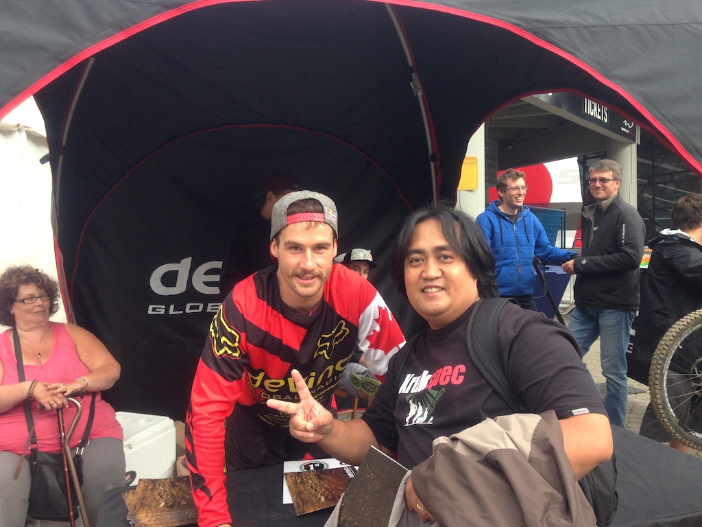 A moment with the champ truly made my crankworx experience awesome!!