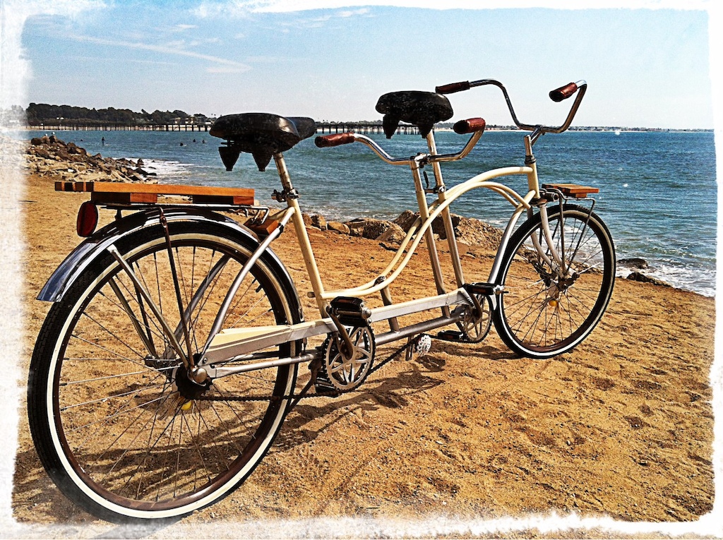 Fully restored by Scott King of Re-Cyclery Ventura.. Overlooking Surfers point.
