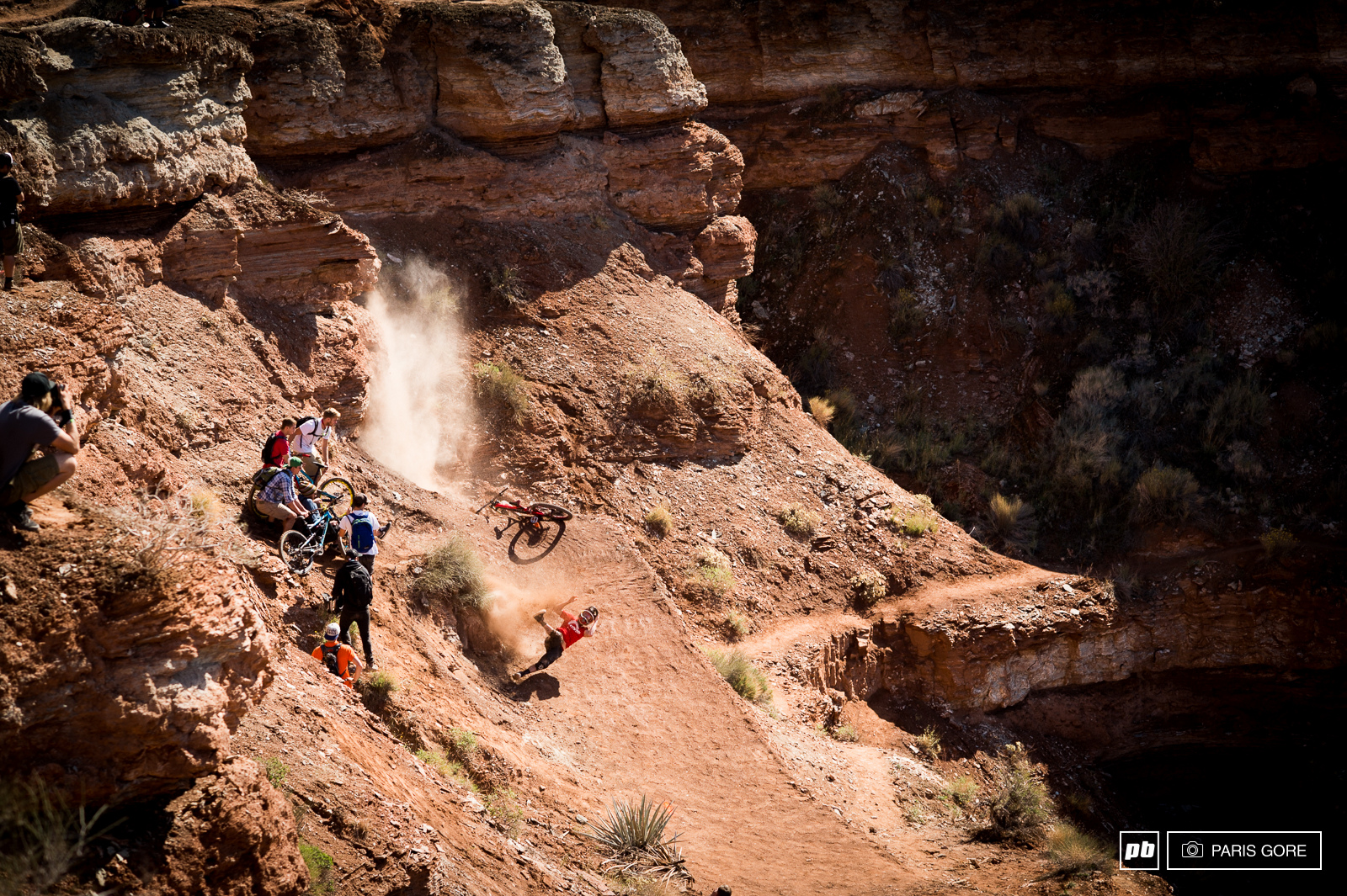 Mark Matthews busted off more rock than any pick axe has done this week at Rampage. He went down hard and has a broken femur. Carried off to Salt Lake, we are all bummed to see him go down like he did. Heal up soon Mark!