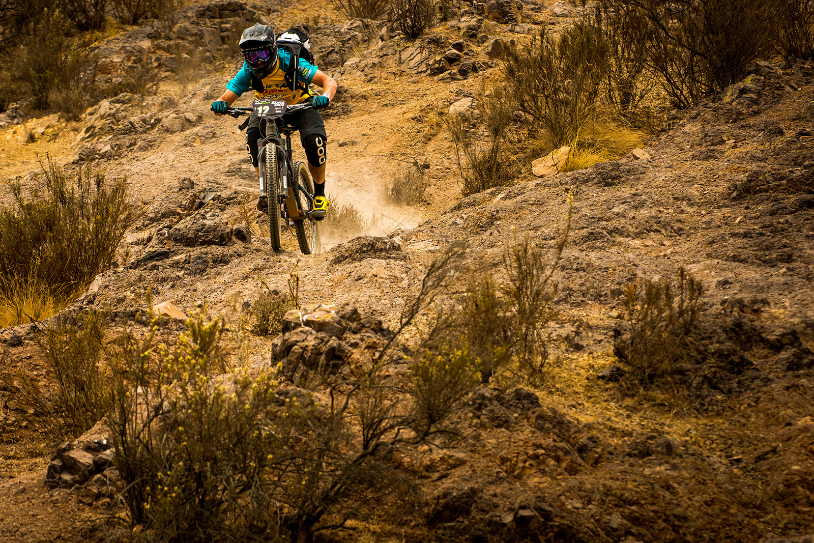 Nate hammering it home on day four of a very challenging Andes Pacifico race.